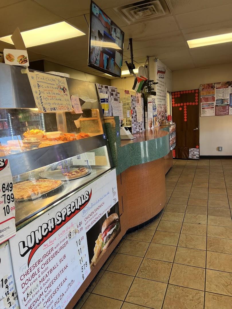 Italiano's pizza and wings, and fried chicken