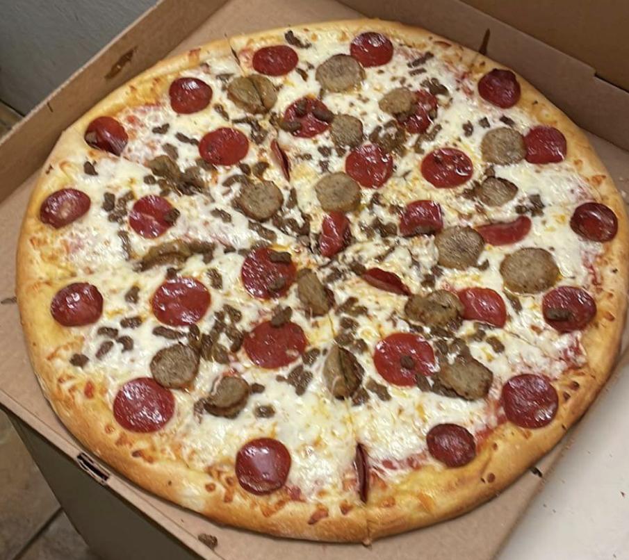 Italiano's pizza and wings, and fried chicken