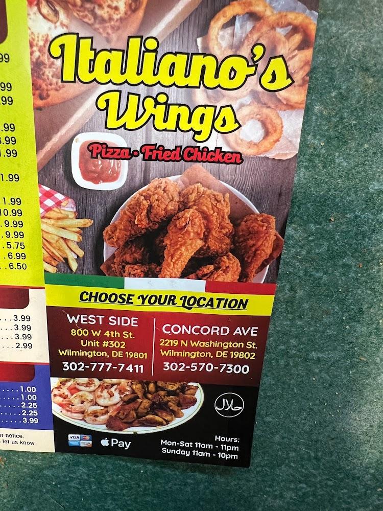 Italiano's pizza and wings, and fried chicken Menu image 4